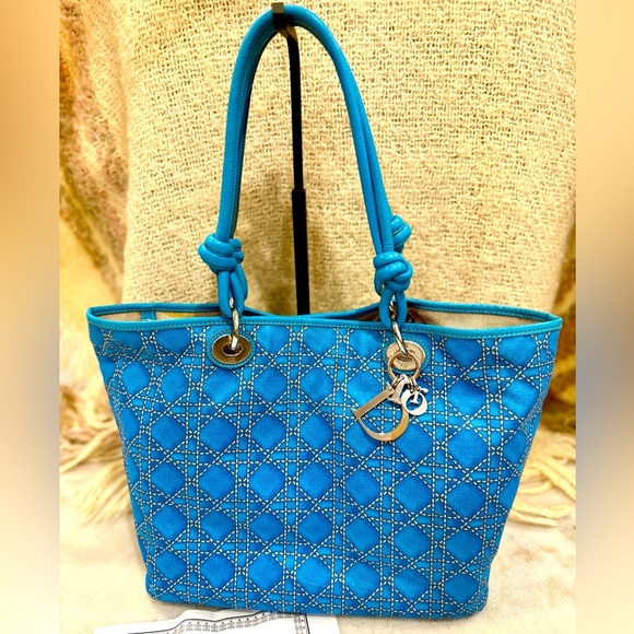 Christian Dior Cannage Print Cherie Tote - Picture 1 of 15